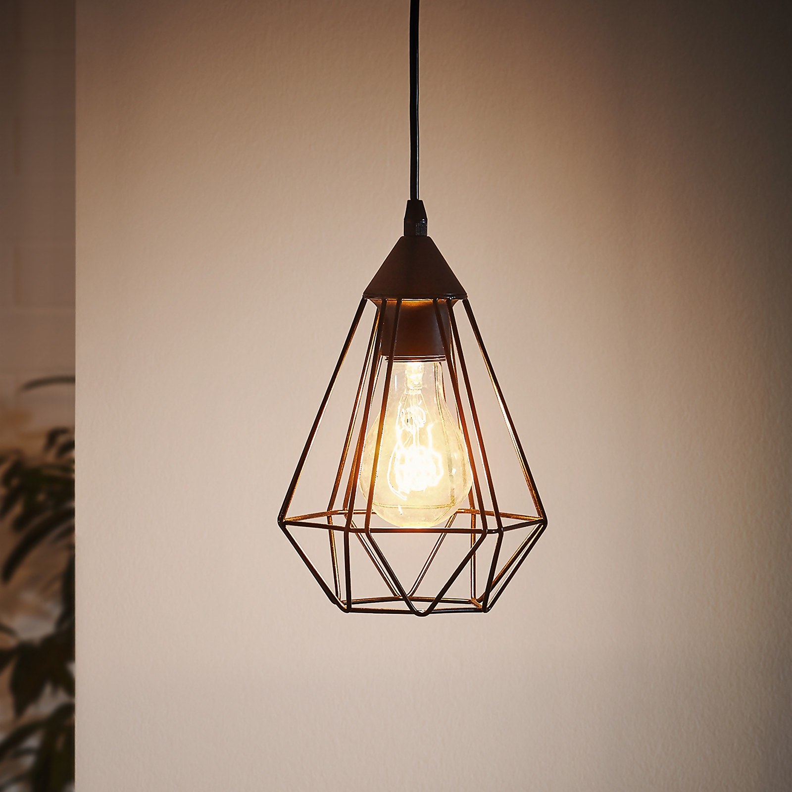 Eglo Tarbes Small Pendant Light - Black | Compare The Build