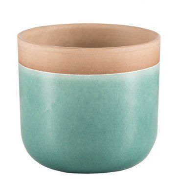 Nurgul Aqua Terracotta Plant Pot (Dia)40Cm Price Comparisons | Compare The Build