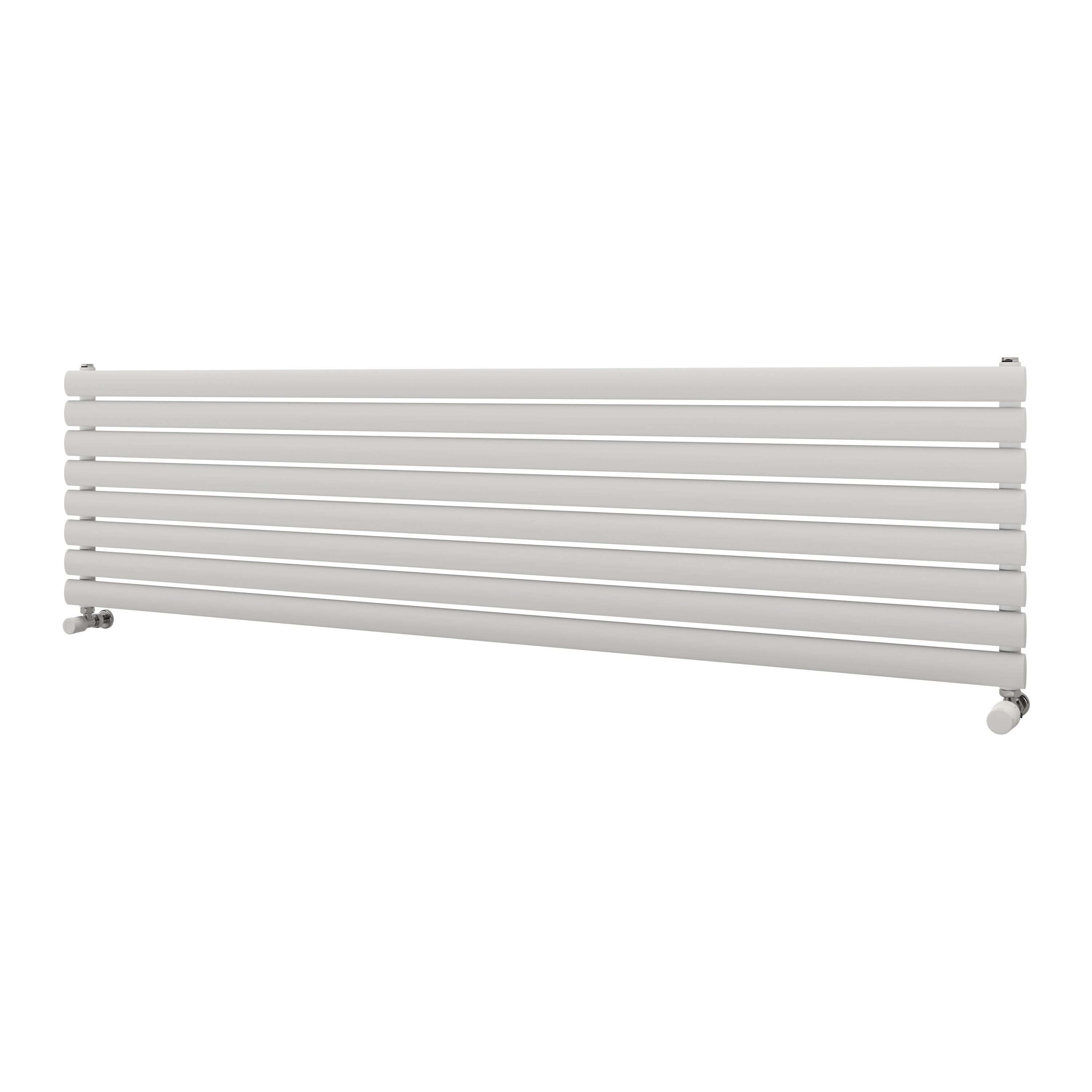 Ximax Champion Satin White Horizontal Designer Radiator, (W)1800mm X (H)468mm | Compare The Build