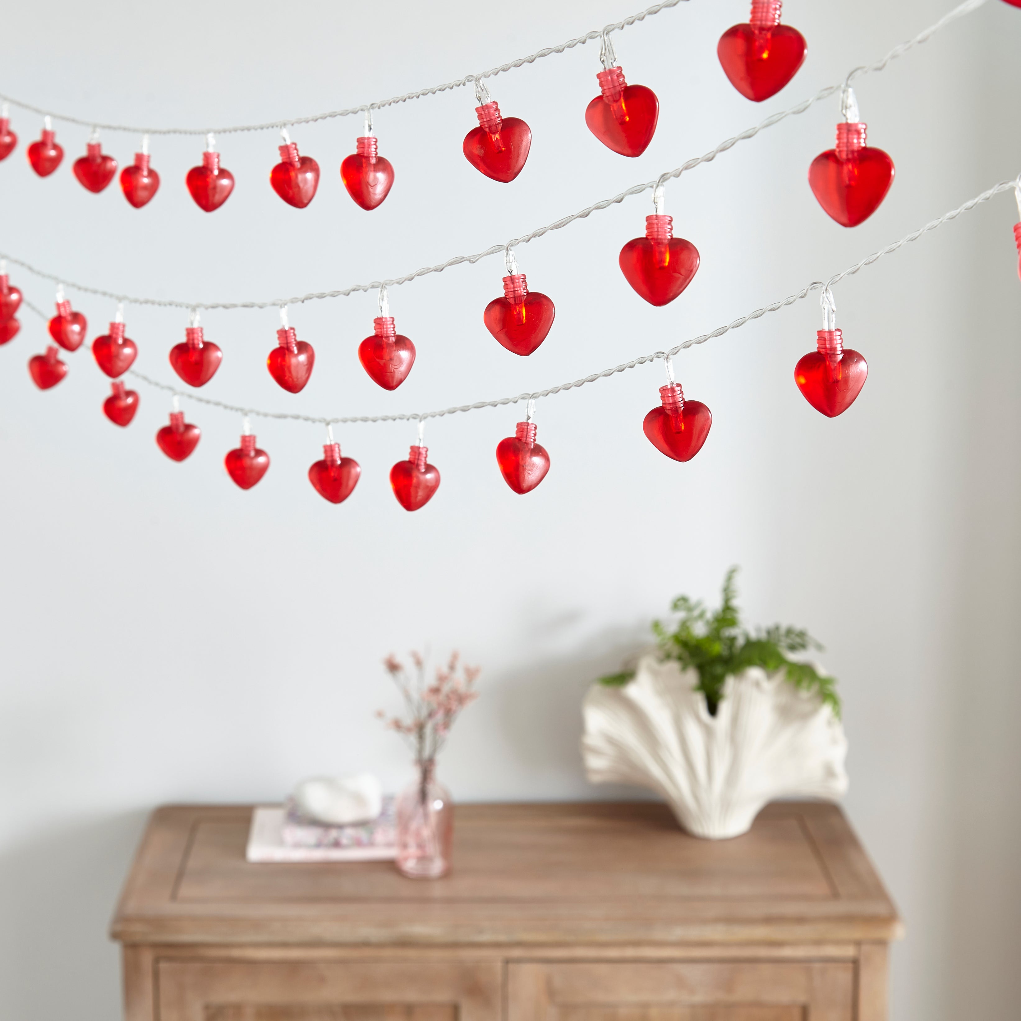 Heart String Lights Red | Compare The Build