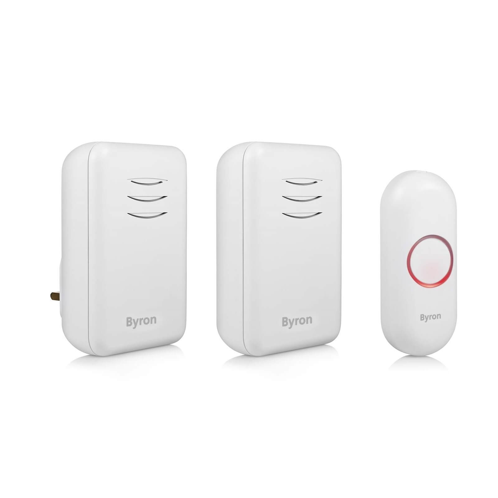 Byron 22314UK 150m Twin Port/Plug-in Wireless Doorbell set Price Comparisons | Compare The Build