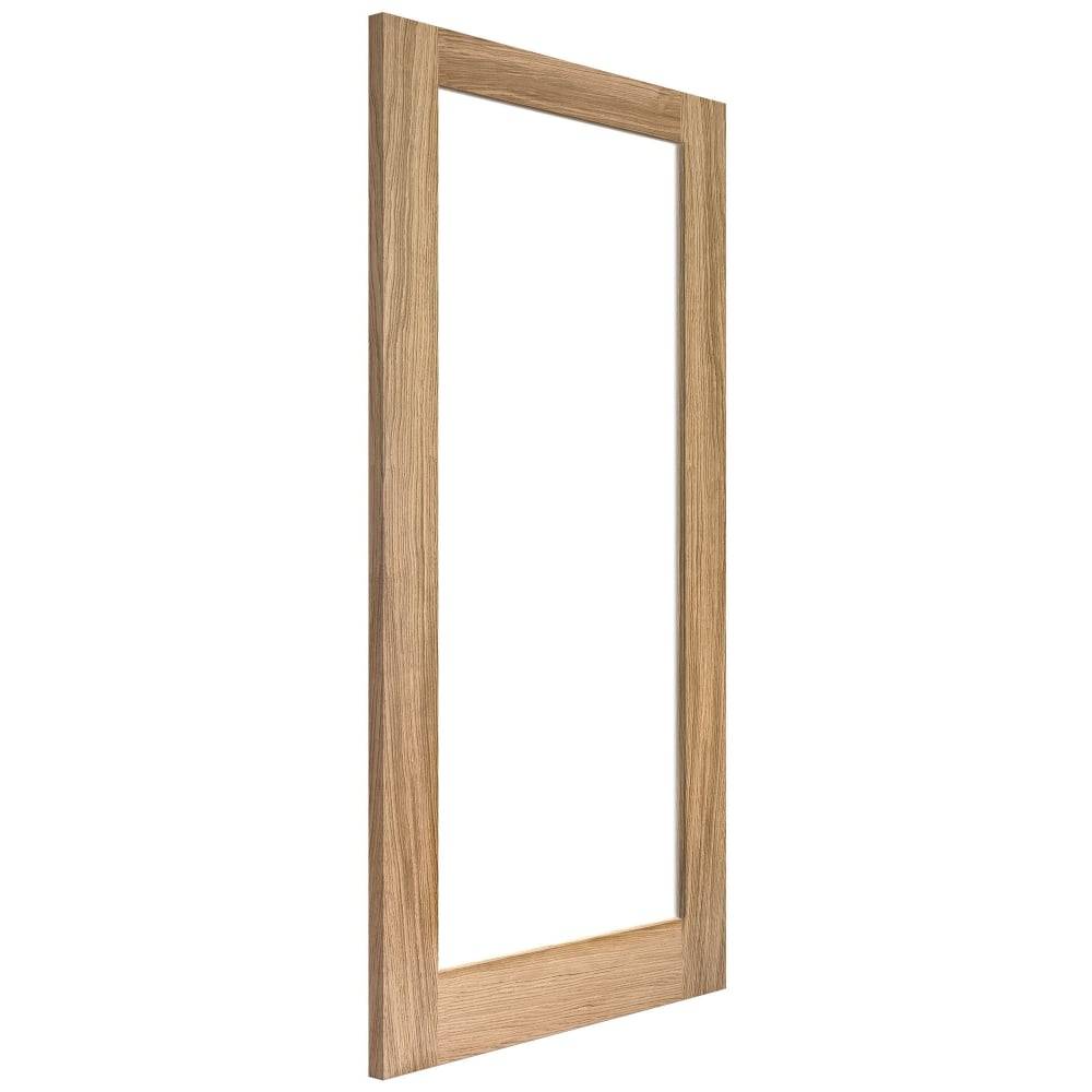 LPD Internal Oak Pattern 10 Unfinished 1L Clear Glass With Frosted Lines Door 2040mm x 626mm x 40mm (80.3" x 24.7") Price Comparisons | Compare The Build