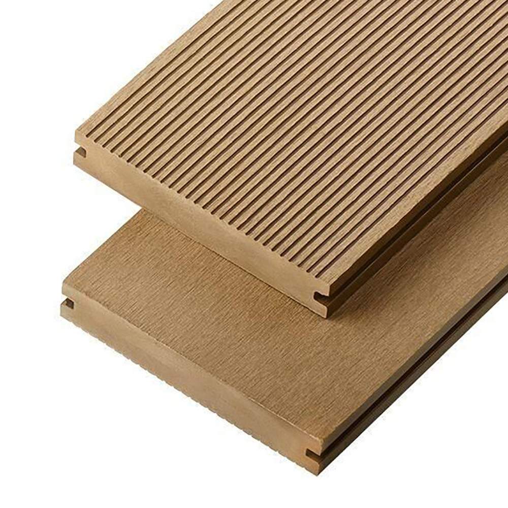 Cladco Solid Composite Decking Board 2.4m - Teak WPCST22 Price Comparisons | Compare The Build