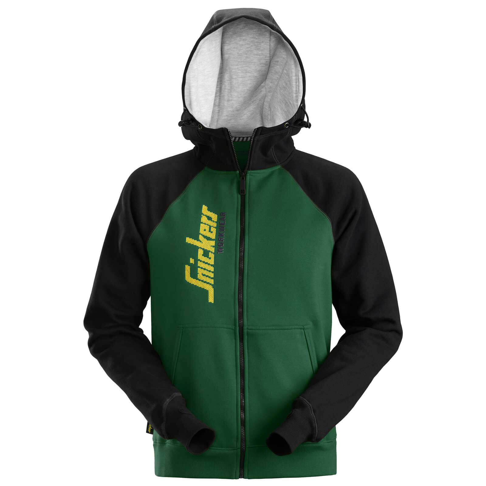 Snickers 2888 Logo Full Zip Sweatshirt Hoodie Green / Black M Price Comparisons | Compare The Build