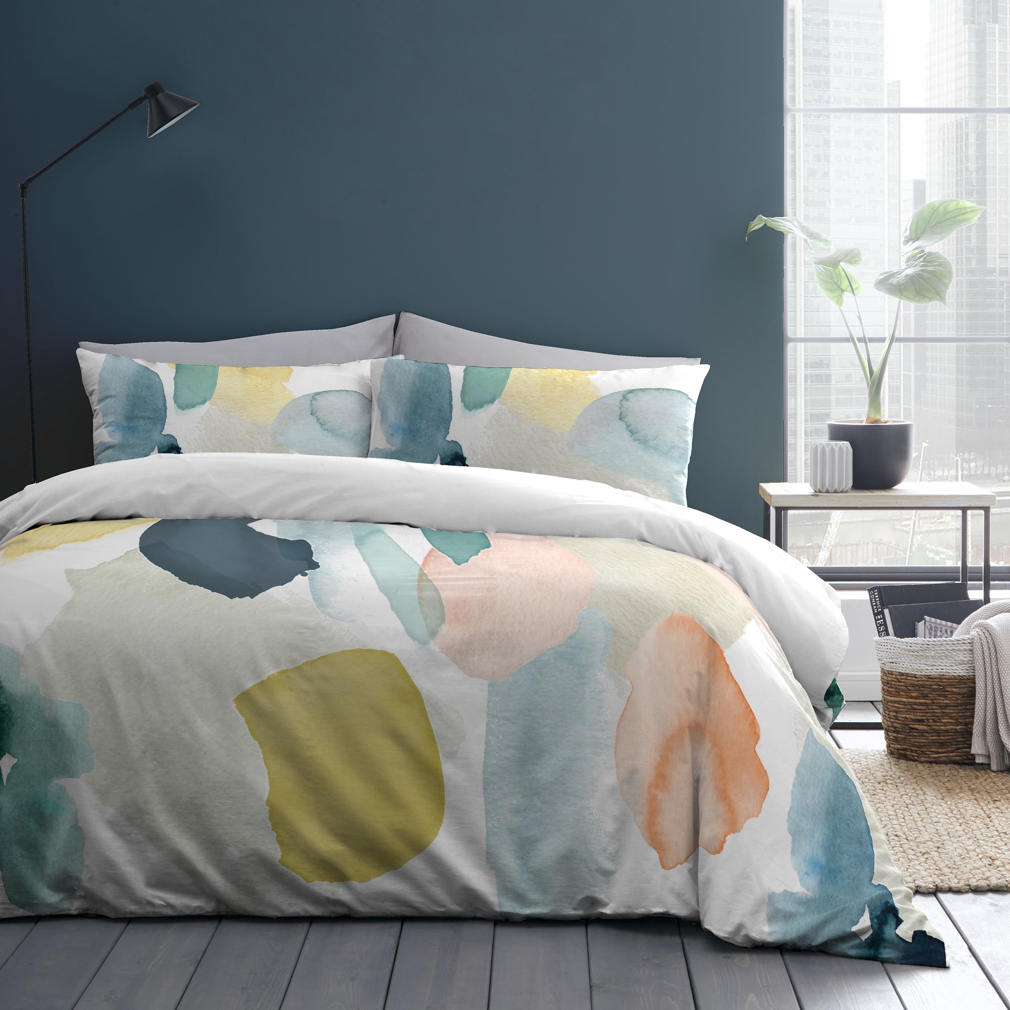Appletree Solice 100% Cotton Duvet Cover and Pillowcase Set MultiColoured Price Comparisons | Compare The Build