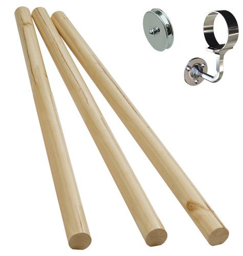 Richard Burbidge Trademark Traditional Pine Rounded Bracket Handrail Kit, (L)3.6M Price Comparisons | Compare The Build
