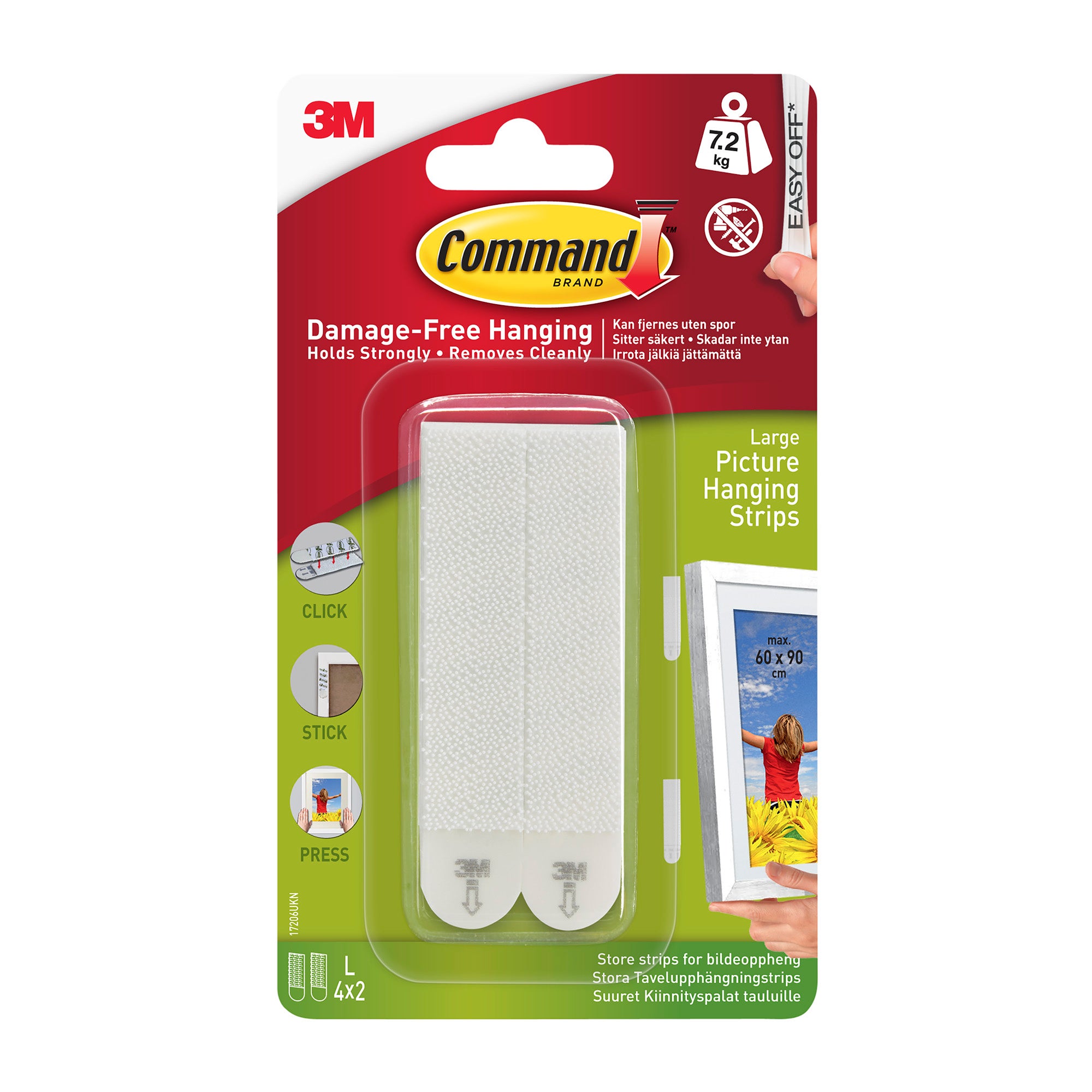 Command Picture Hanging Strips Large White | Compare The Build