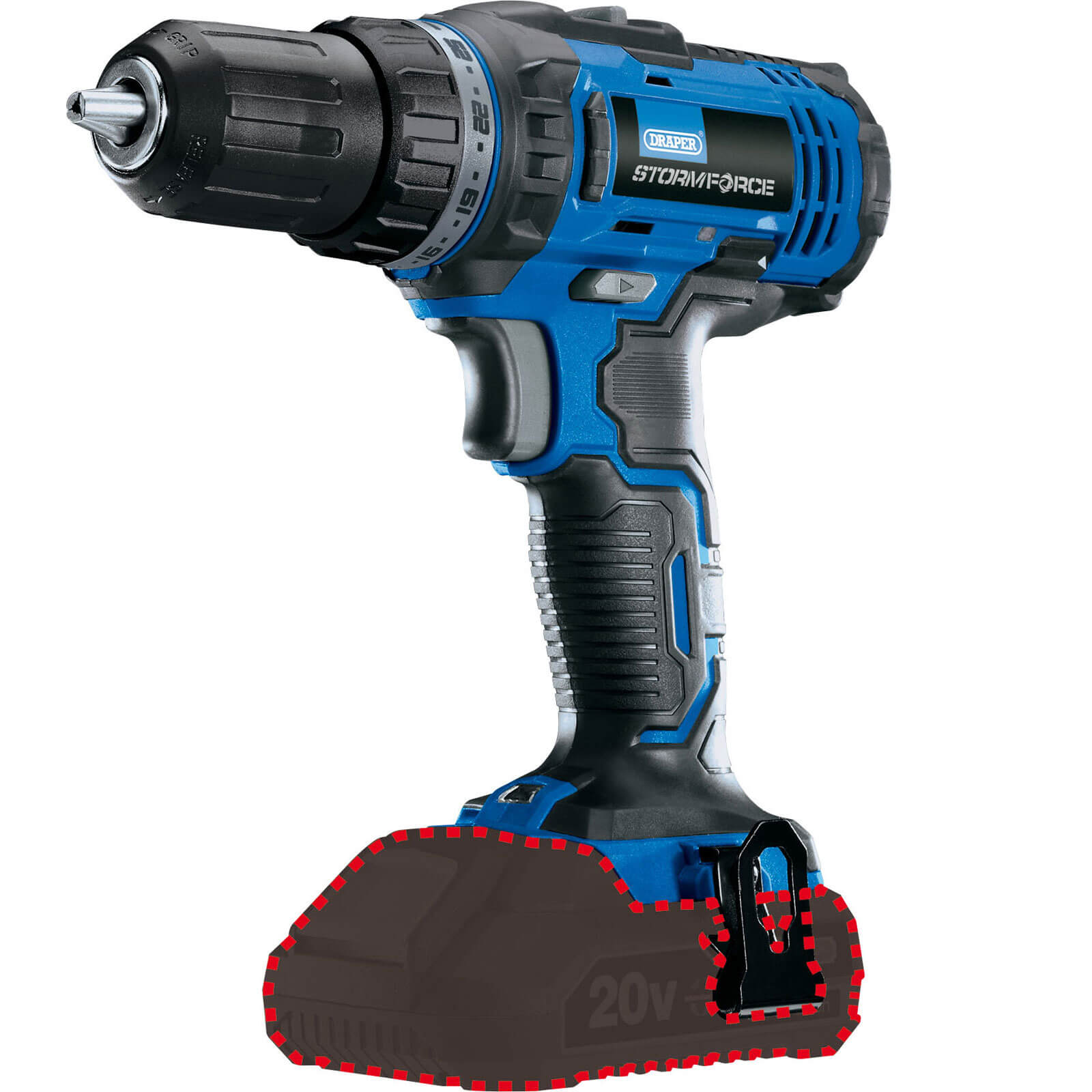 Draper CD20SF Storm Force 20V Cordless Rotary Drill No Batteries No Charger No Case Price Comparisons | Compare The Build