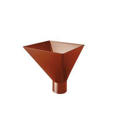 Lindab Large Steel Square Water Hopper 75mm Painted Dark Red Galvanised Steel VATKL75DR Price Comparisons | Compare The Build