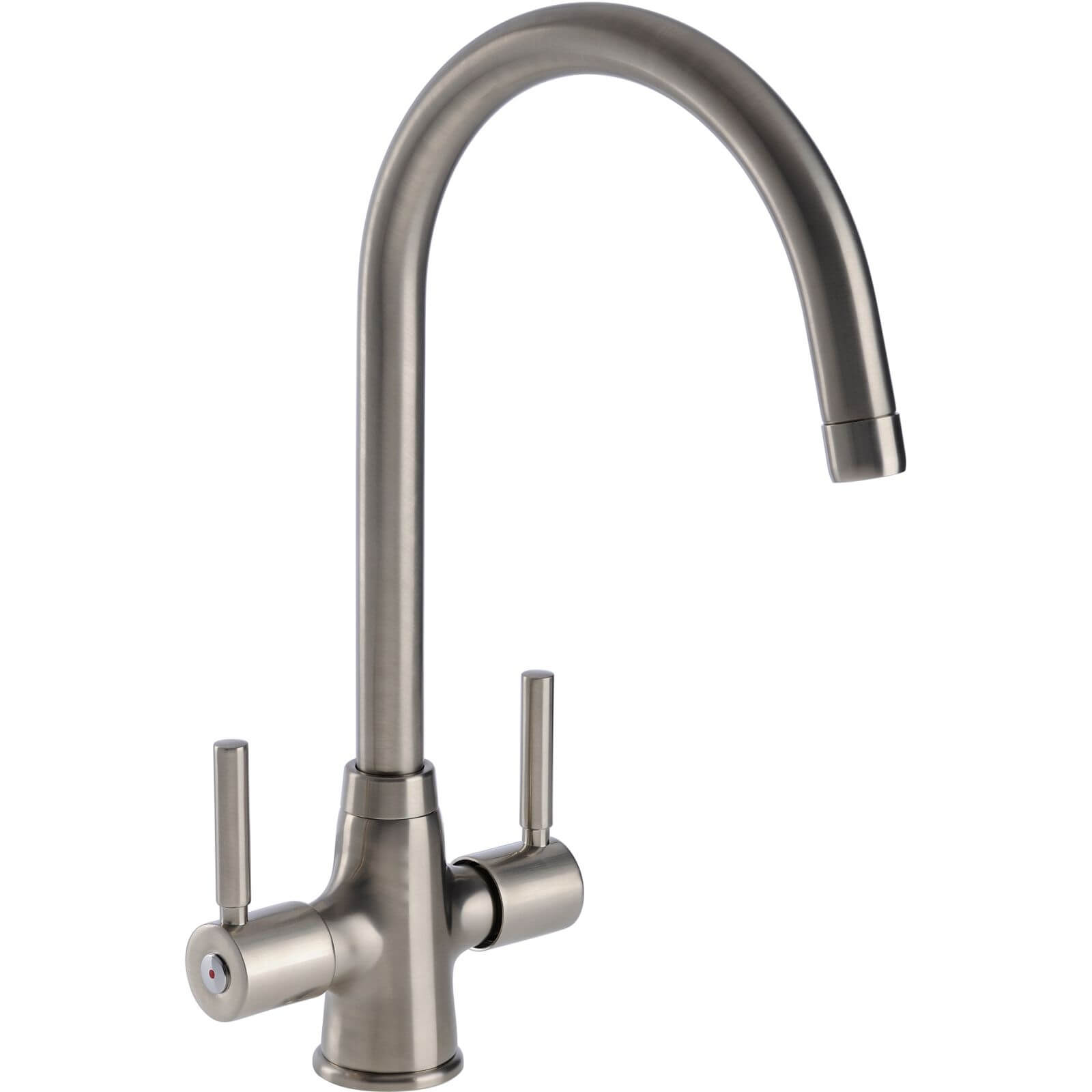 Ontario Dual Handle Monobloc Kitchen Tap - Brushed Price Comparisons | Compare The Build