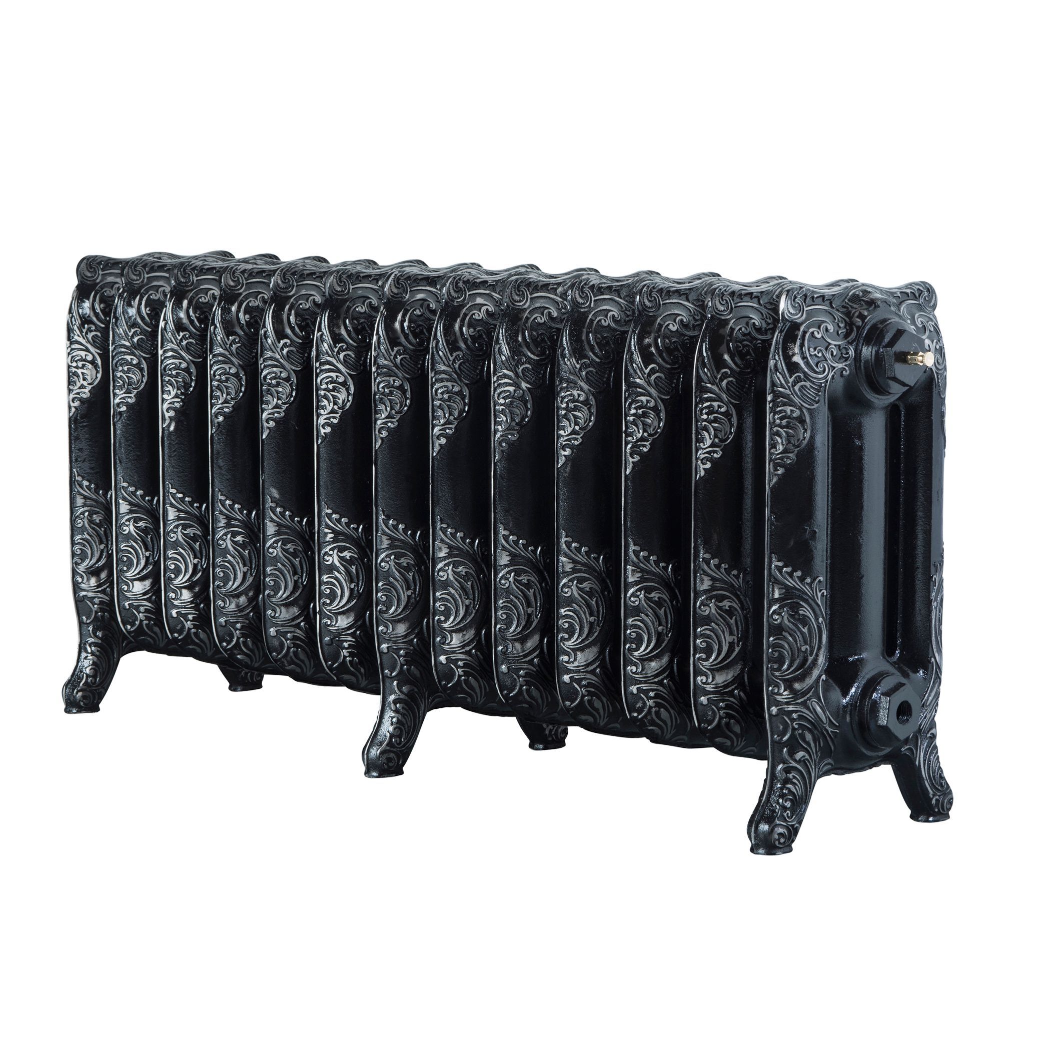 Arroll Montmartre Black & Silver 3 Column Radiator, (W)1074mm (H)470mm Price Comparisons | Compare The Build