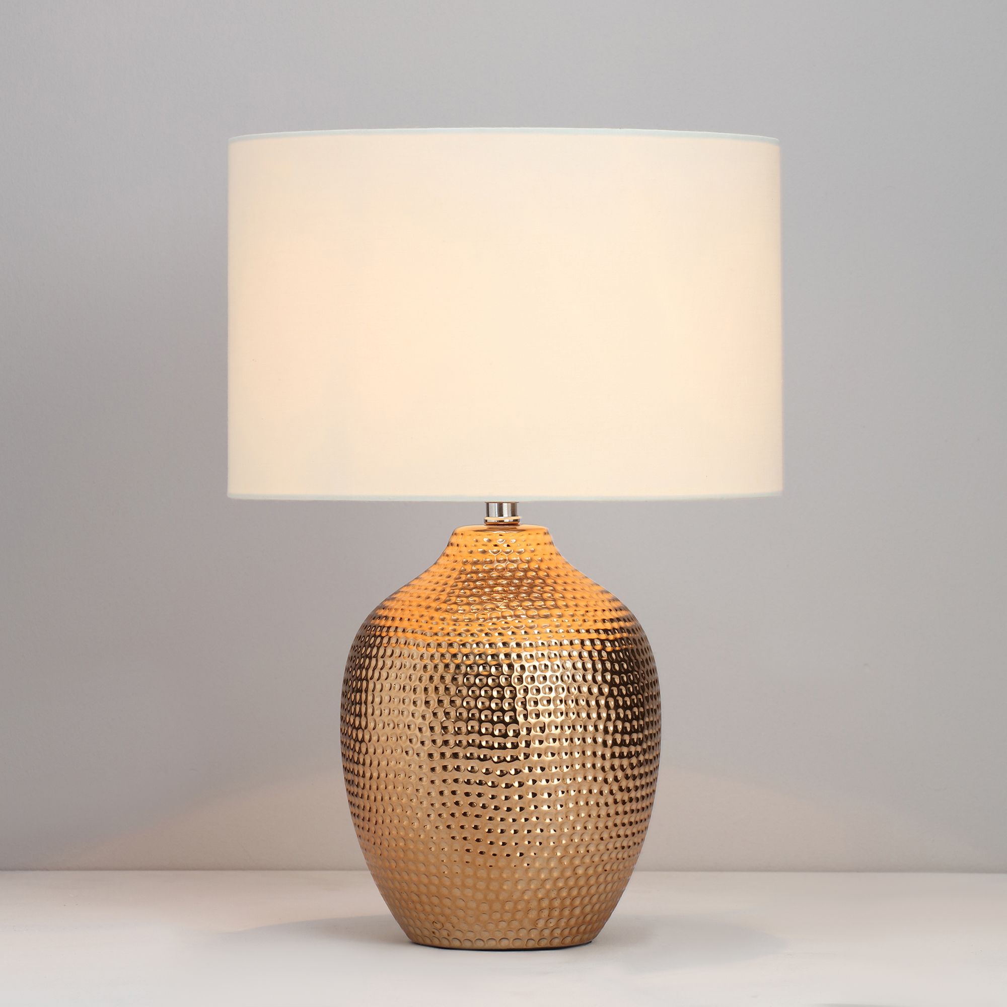 Inlight Jupiter Textured Polished Gold Effect Table Light Price Comparisons | Compare The Build