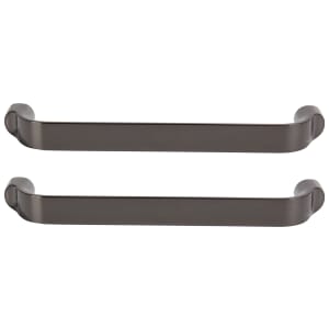 Straight Cabinet Handle Black Nickel 140mm - Pack of 2 | Compare The Build