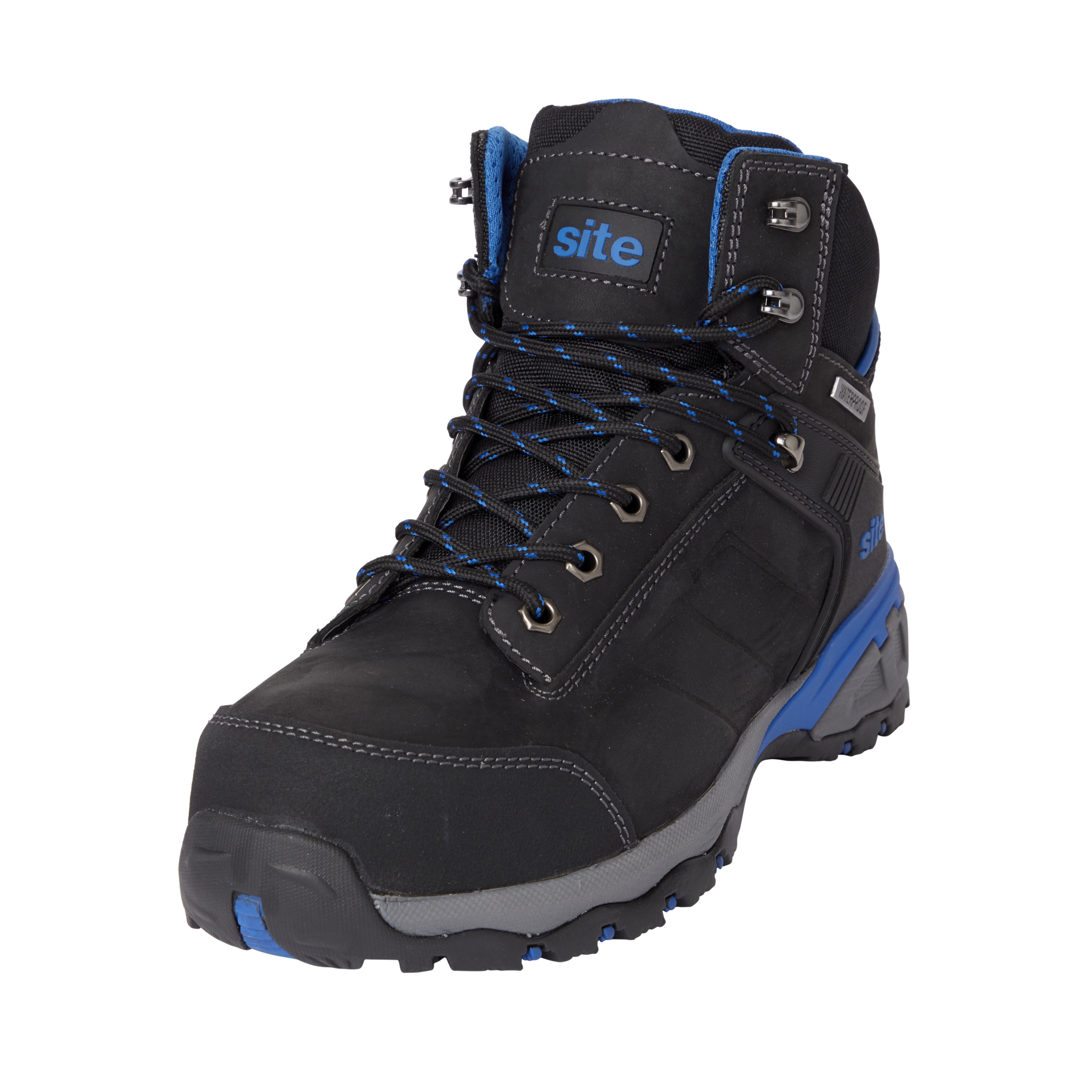 Site Thorite Unisex Black & Blue Safety Boots, Size 9 Price Comparisons | Compare The Build