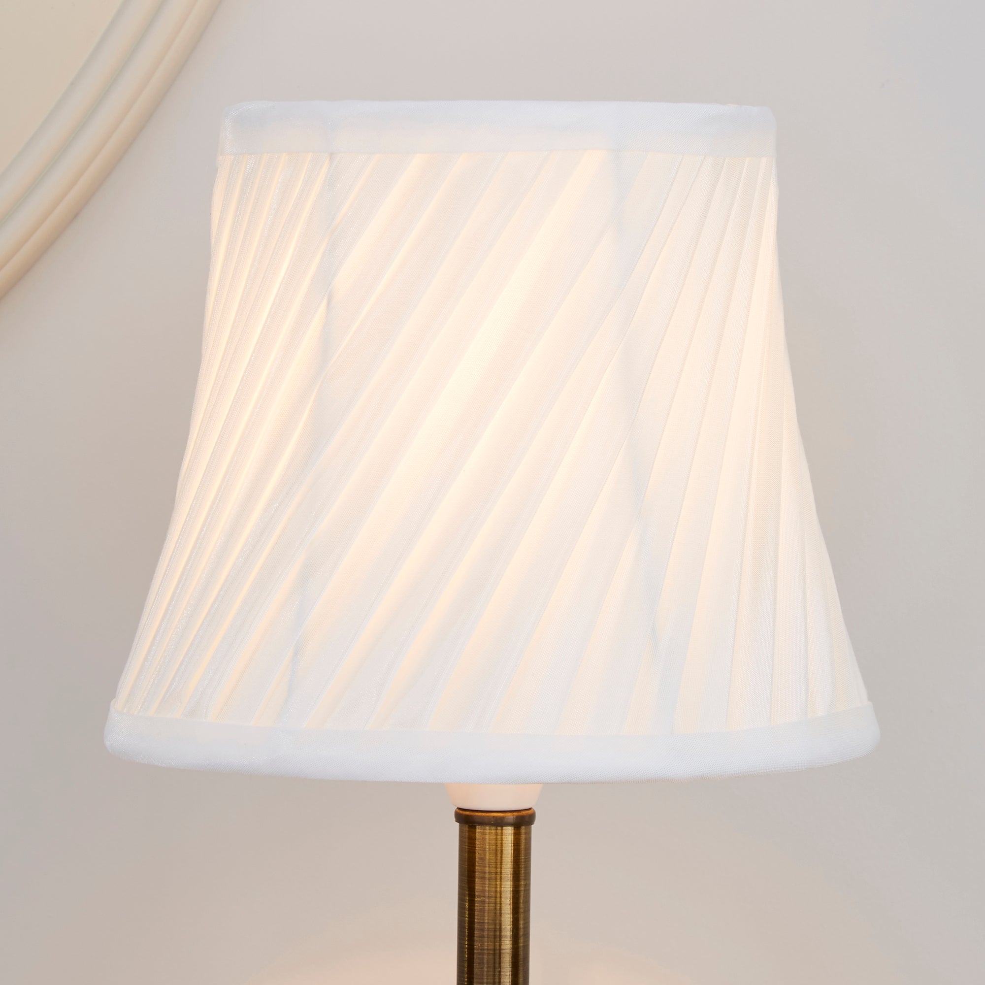 Twisted Pleat Candle Lamp Shade Cream Price Comparisons | Compare The Build