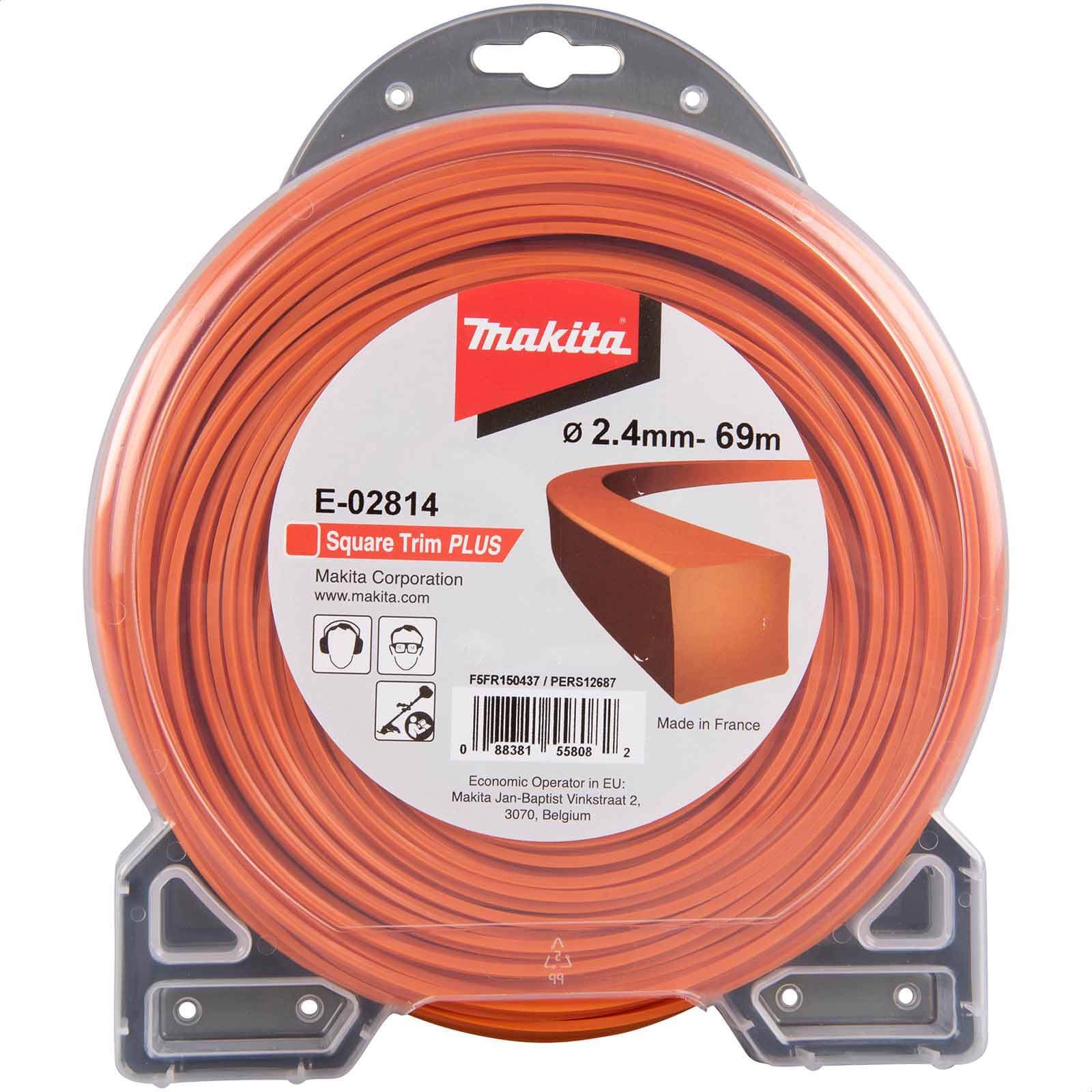 Makita Square Trim Plus Orange Grass Trimmer Line 2.4mm 206m Price Comparisons | Compare The Build