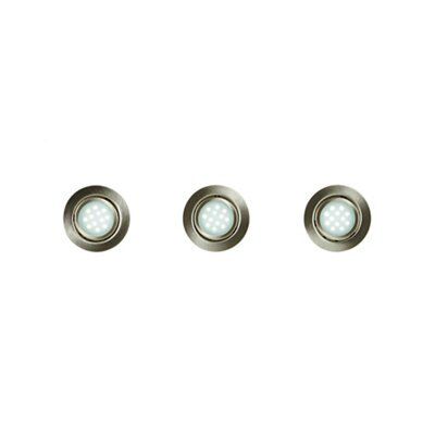 Nickel Effect Led Cabinet Light, Pack Of 3 | Compare The Build