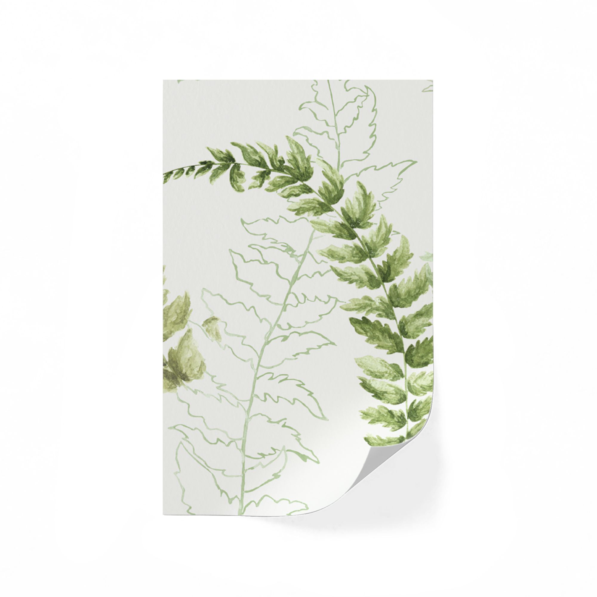 Lick Green & White Fern 01 Textured Wallpaper Sample Price Comparisons | Compare The Build