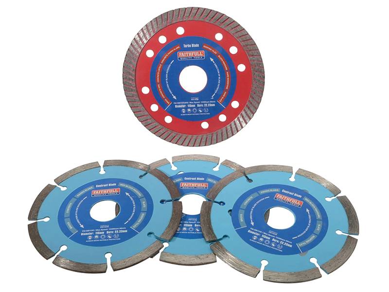 Faithfull FAIDBSET4CT Diamond Blade Set of 4 | Compare The Build