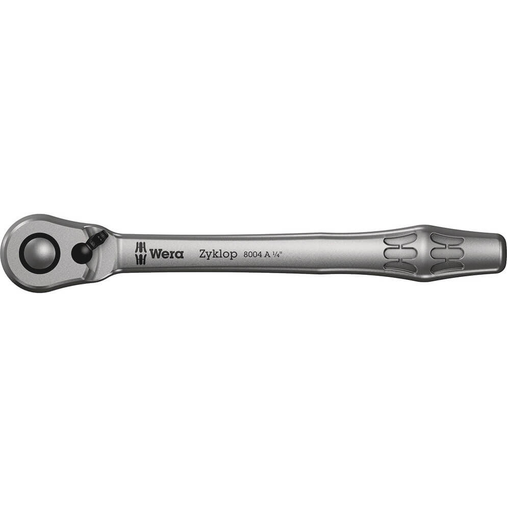 Wera 8004 A Zyklop 1/4" Drive Fine Tooth Slim Ratchet 1/4" Price Comparisons | Compare The Build