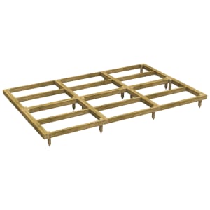 Power Sheds 12 x 8ft Pressure Treated Garden Building Base Kit | Compare The Build