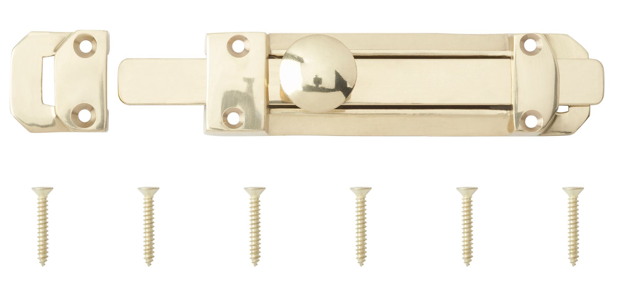 Brass Flat Door Bolt N394 (L)152mm (W)30mm Price Comparisons | Compare The Build