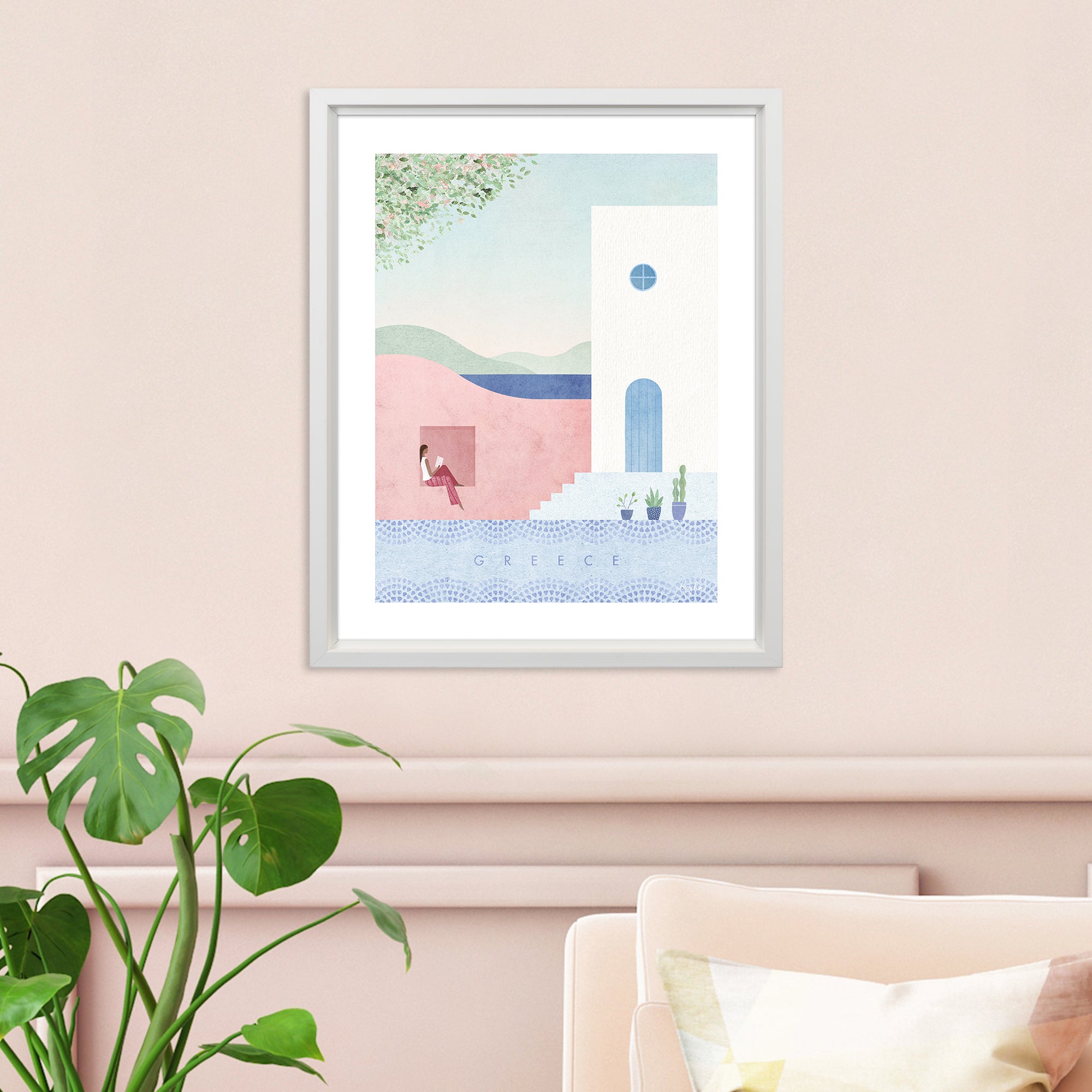 The Art Group Greece Framed Print MultiColoured | Compare The Build