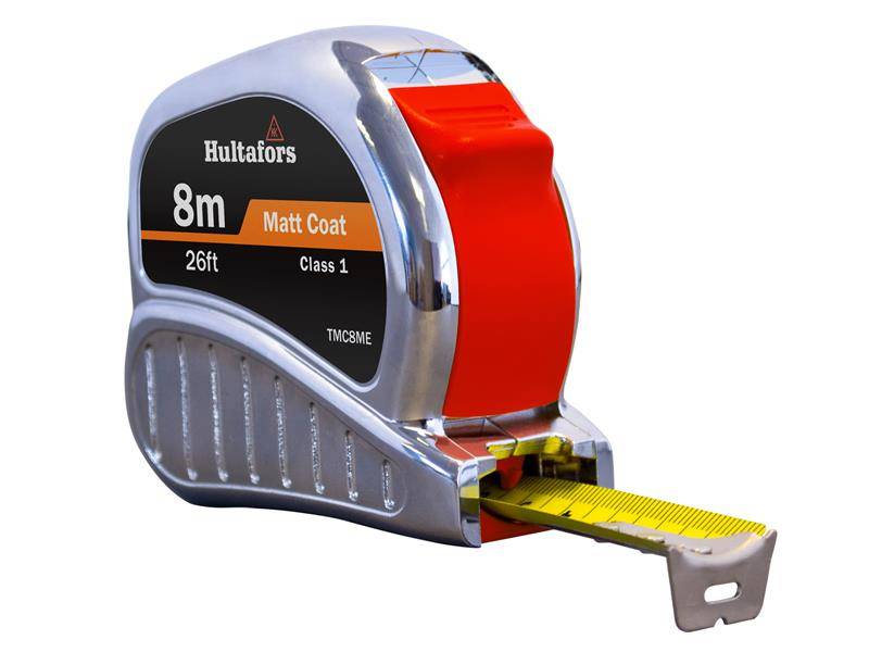 Hultafors HUL368213 TM8ME Chrome Tri-Matic Pocket Tape 8m/26ft (Width 25mm) Price Comparisons | Compare The Build
