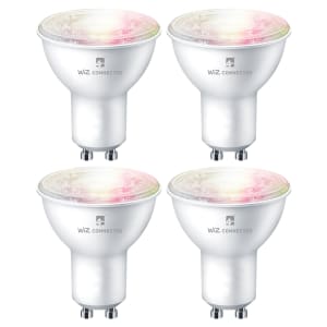 4lite WiZ Connected LED SMART GU10 Light Bulbs - White & Colour - Pack of 4 | Compare The Build