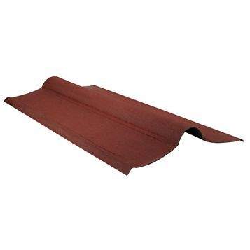 Coroline Bitumen Red Ridge Roof Sheet 1000mm Long (875mm Cover) 200mm Wings CRR Price Comparisons | Compare The Build