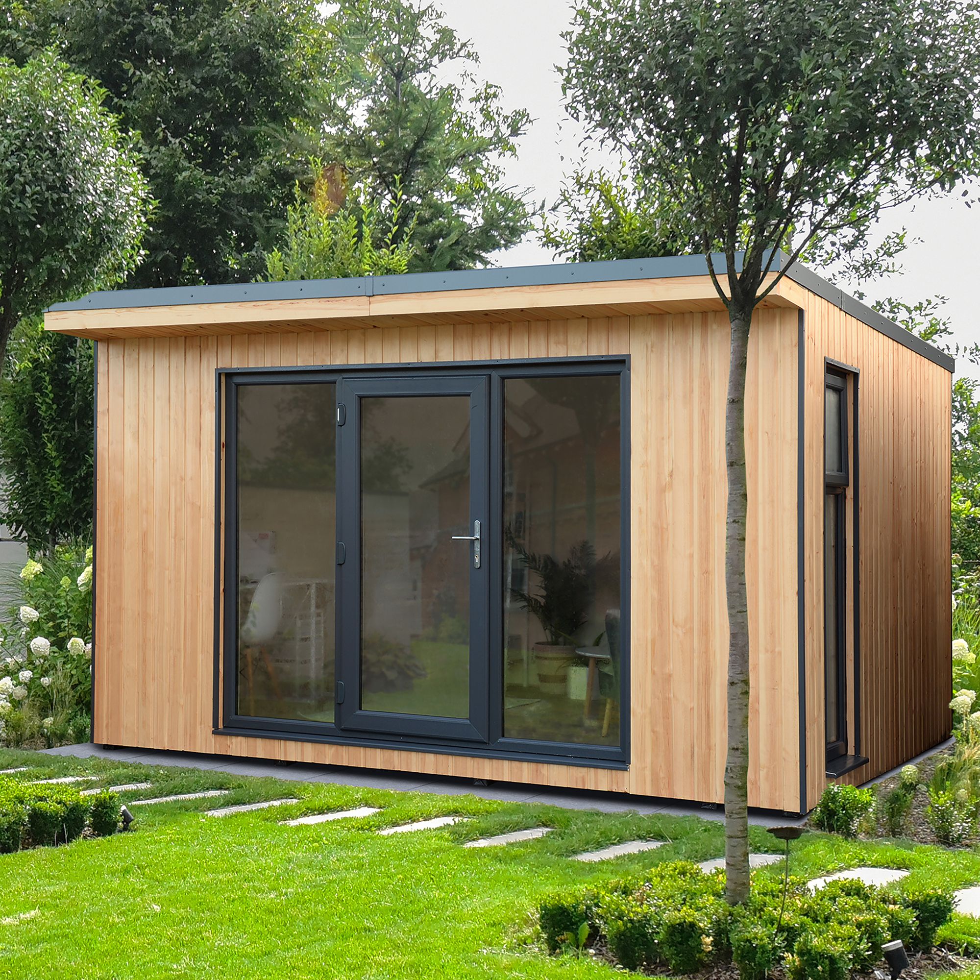 Forest Garden Xtend 13X11 Pent Tongue & Groove Garden Office Price Comparisons | Compare The Build