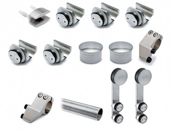 Satin Stainless Steel SG Single Sliding Door Kit - Countersunk Fittings Price Comparisons | Compare The Build