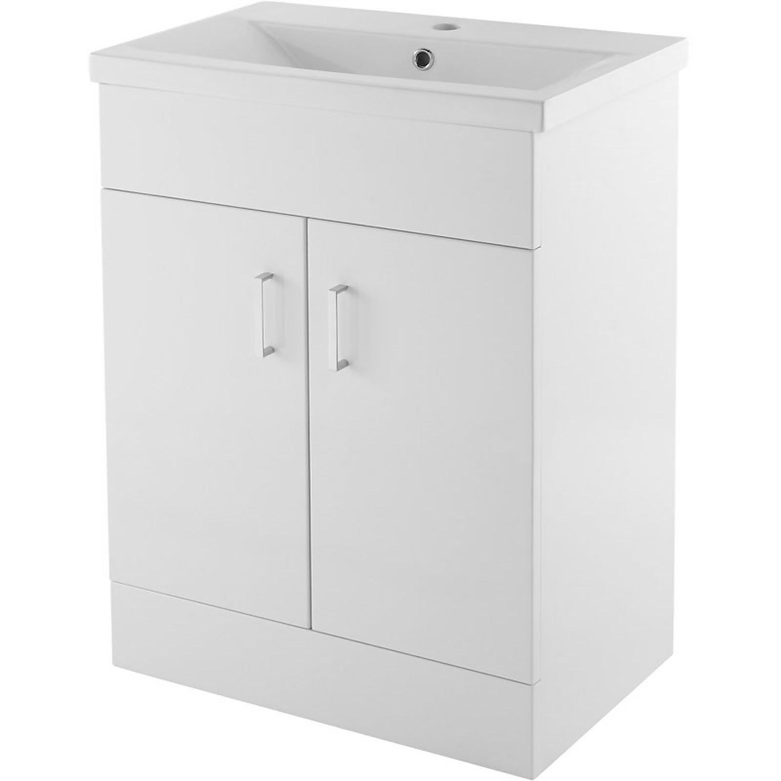 Balterley Bianca 500mm Freestanding Unit With Basin 1 - Gloss White Price Comparisons | Compare The Build