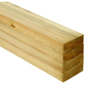 Wickes Treated Sawn Kiln Dried Timber - 25 x 38 x 3600 mm - Pack of 8 Price Comparisons | Compare The Build