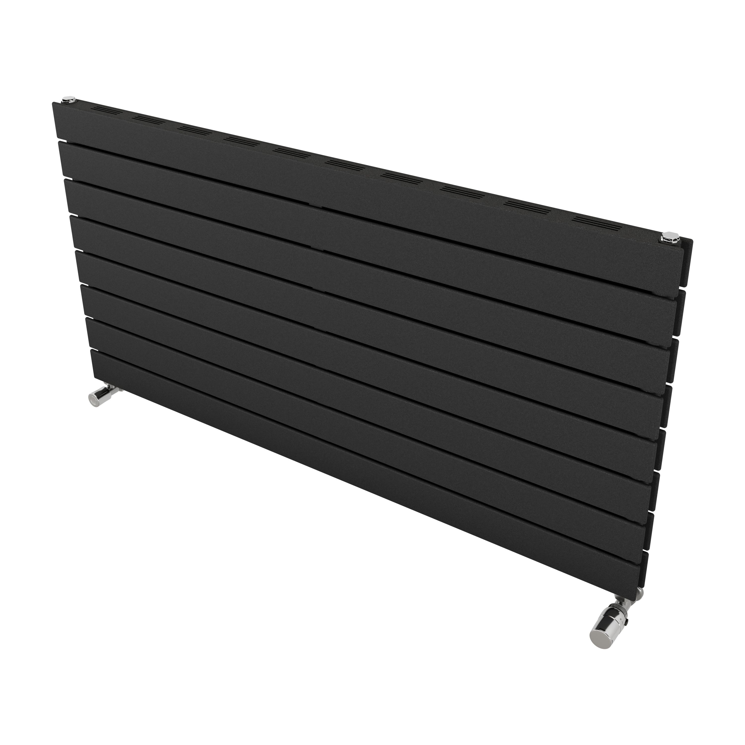 Ximax Vertirad Slimline Duplex Deluxe Matt Anthracite Horizontal Designer Panel Radiator, (W)1200mm X (H)595mm Price Comparisons | Compare The Build