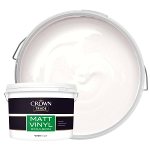 Crown Trade Vinyl Emulsion Paint - White - 7.5L Price Comparisons | Compare The Build