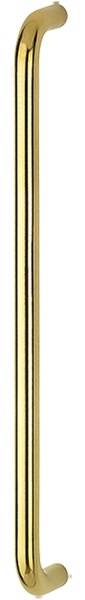 Polished Brass D Pull Handle - Bolt Through 425mm x 19mm | Compare The Build