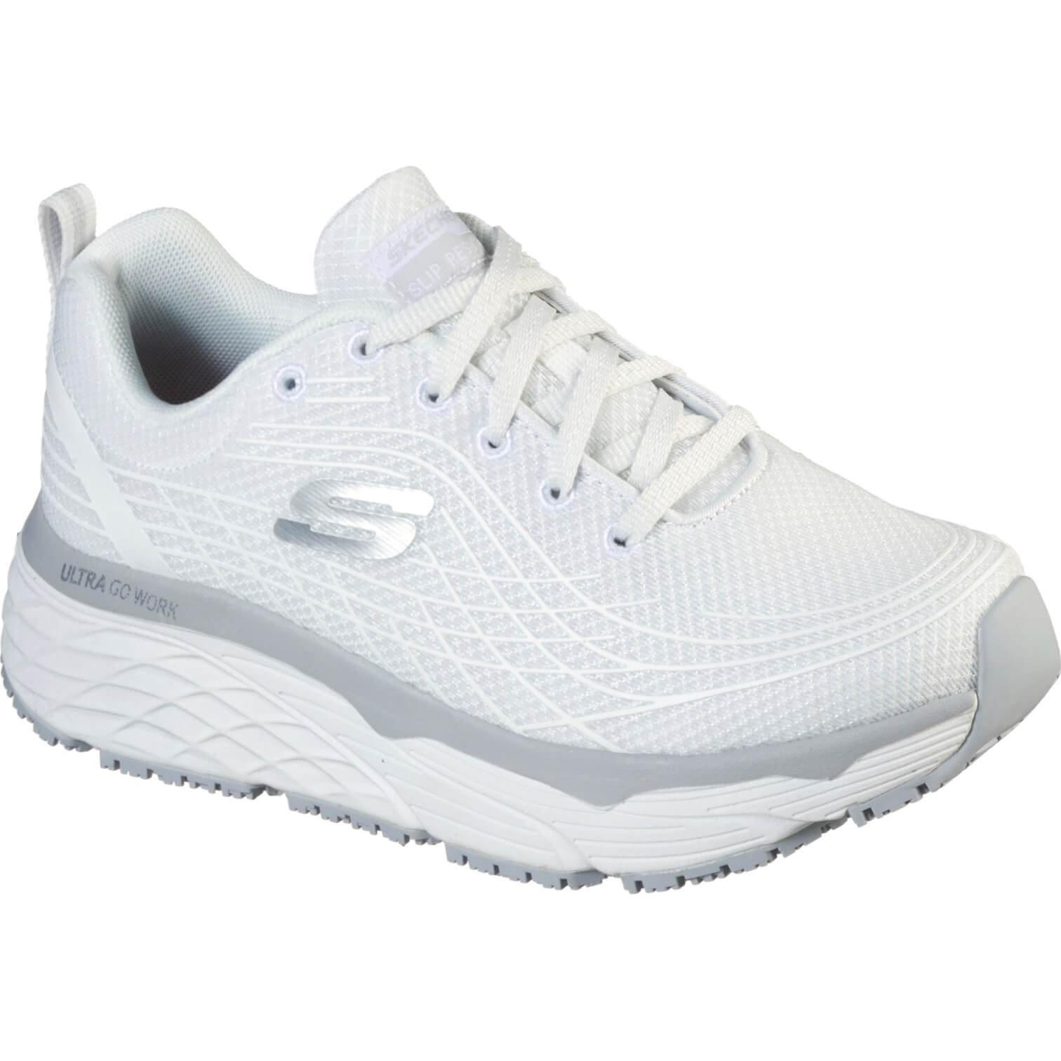 Skechers Max Cushioning Elite Womens Slip Resistant Shoes White Size 8 Price Comparisons | Compare The Build