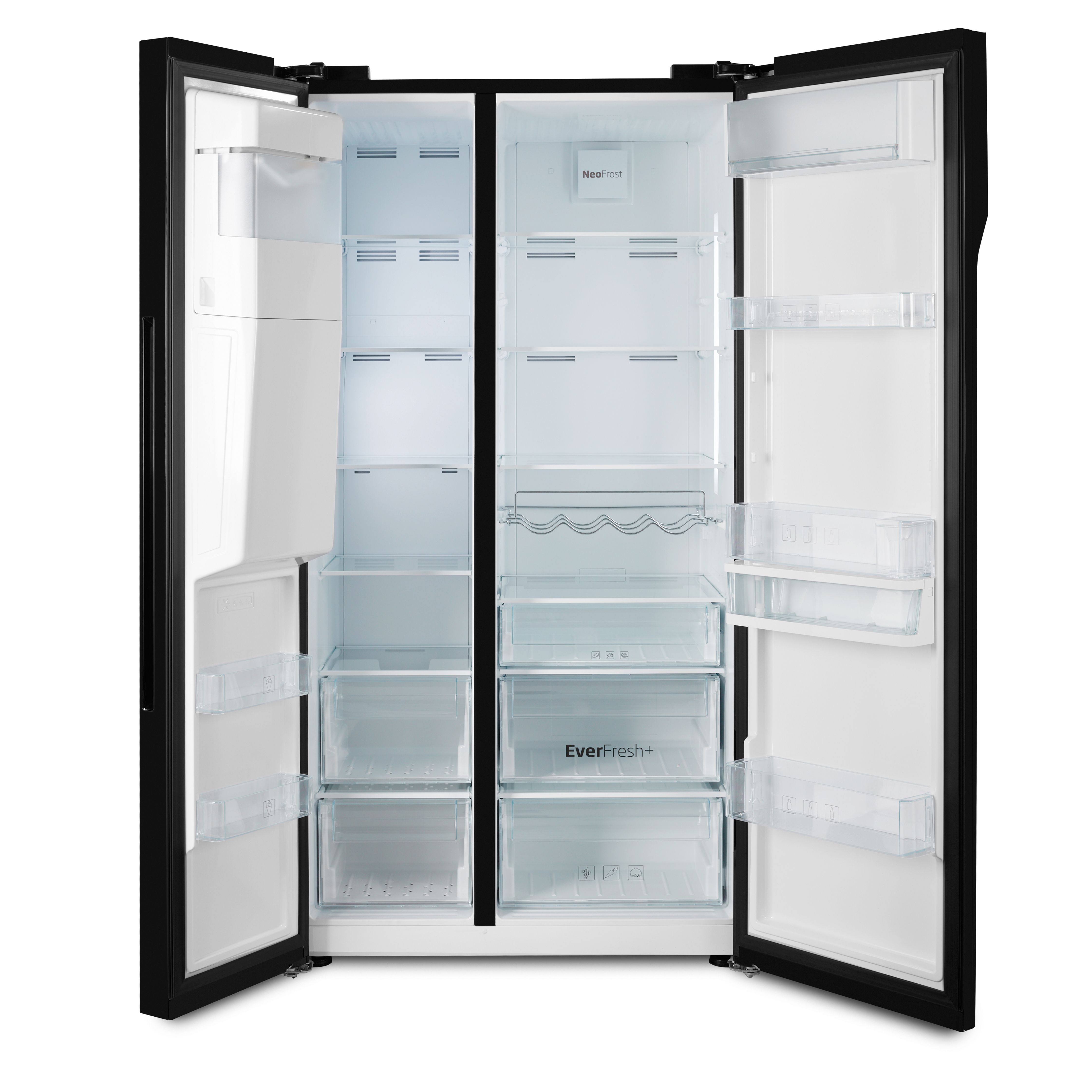 Beko Asgn542B American Style Black Freestanding Fridge Freezer Price Comparisons | Compare The Build