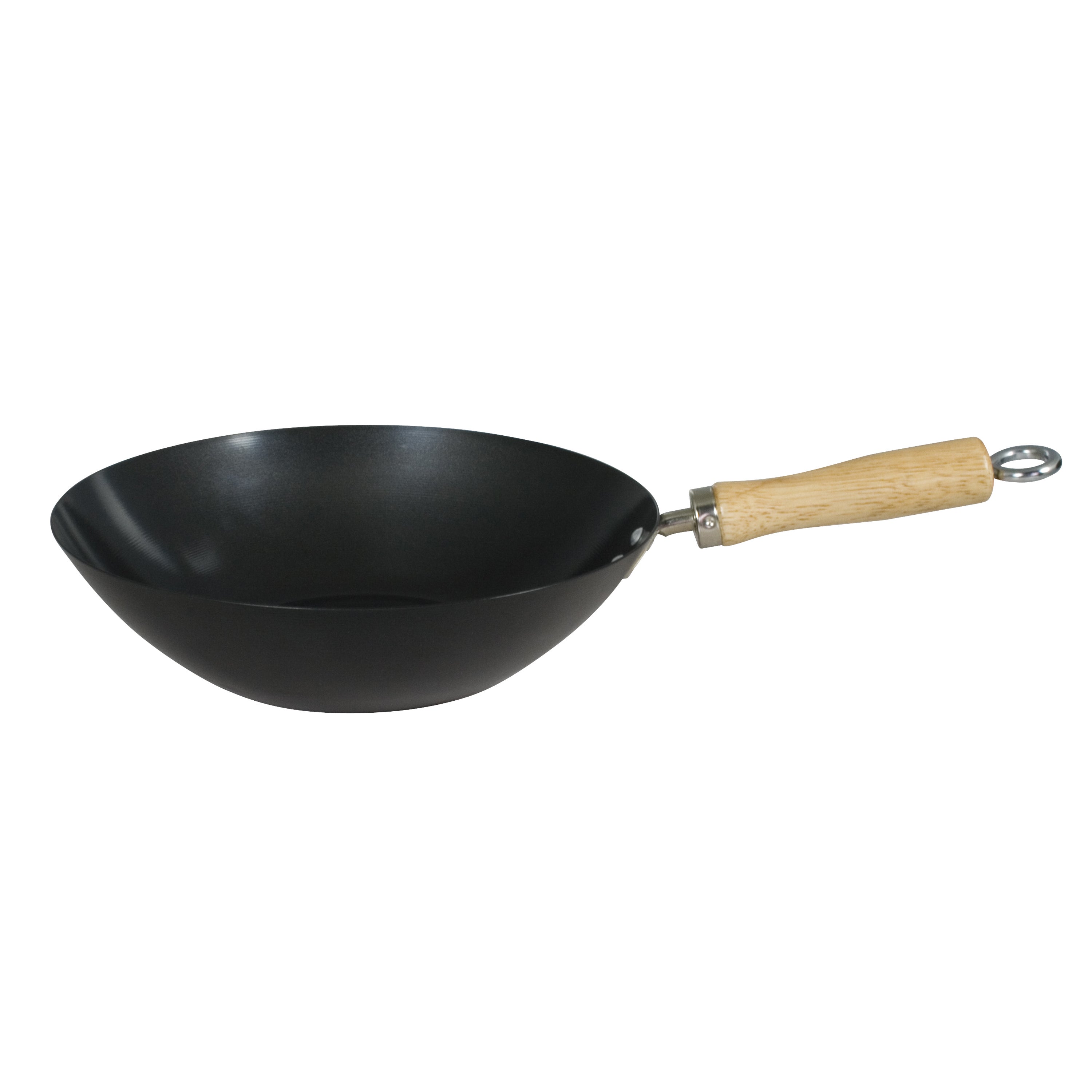 Dexam 30cm Standard Gauge Non Stick Carbon Steel Wok Black Price Comparisons | Compare The Build