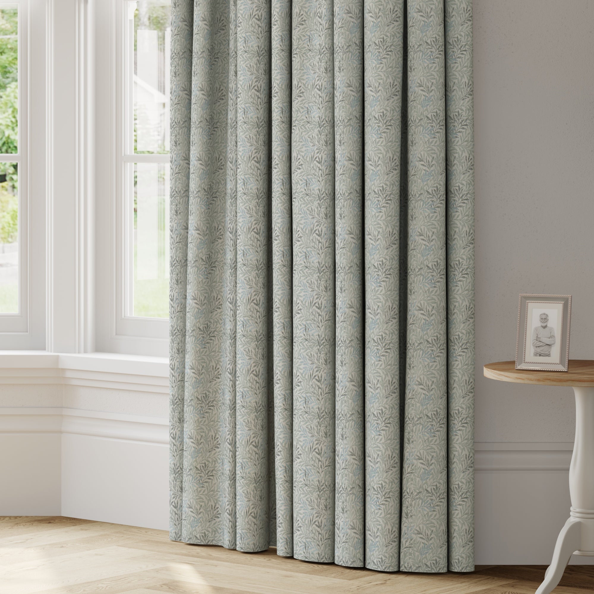 San Sebastian Made to Measure Curtains Green/White Price Comparisons | Compare The Build