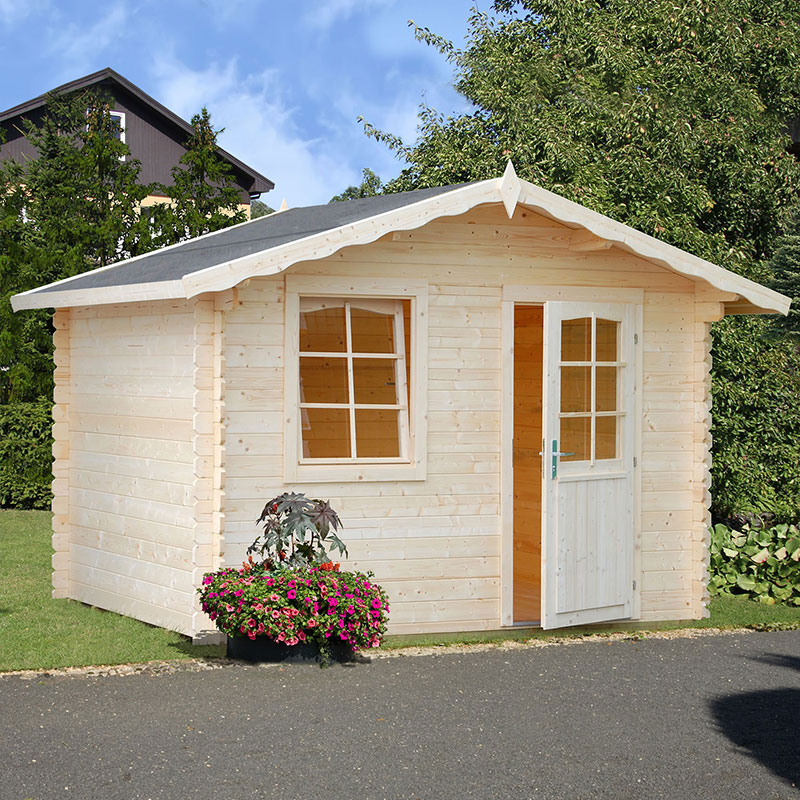 Palmako Emma 1 2.6m x 2.2m Log Cabin Summerhouse (28mm) | Compare The Build