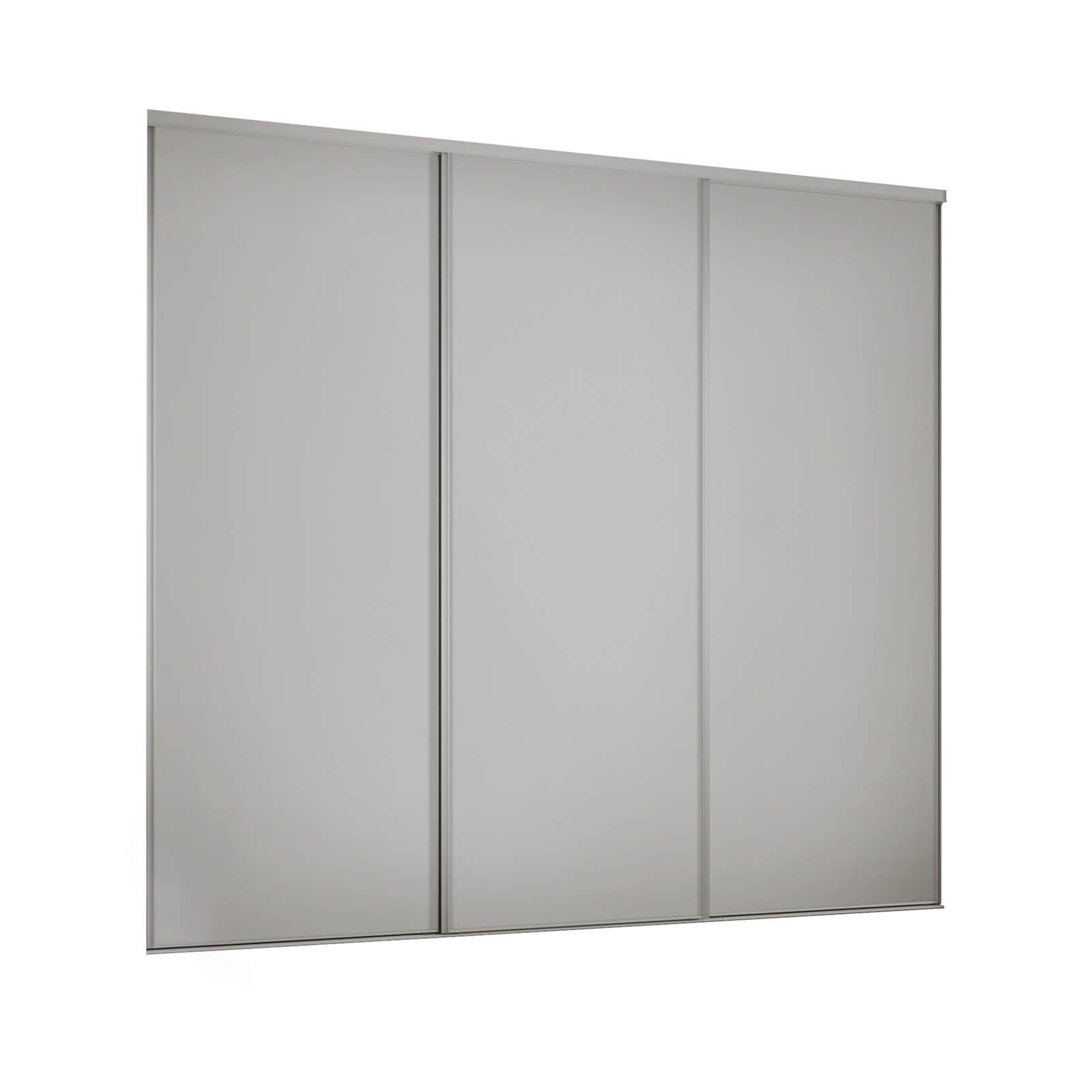 Classic 3 Door Sliding Wardrobe Kit Dove Grey Panel (W)1760 x (H)2260mm Price Comparisons | Compare The Build