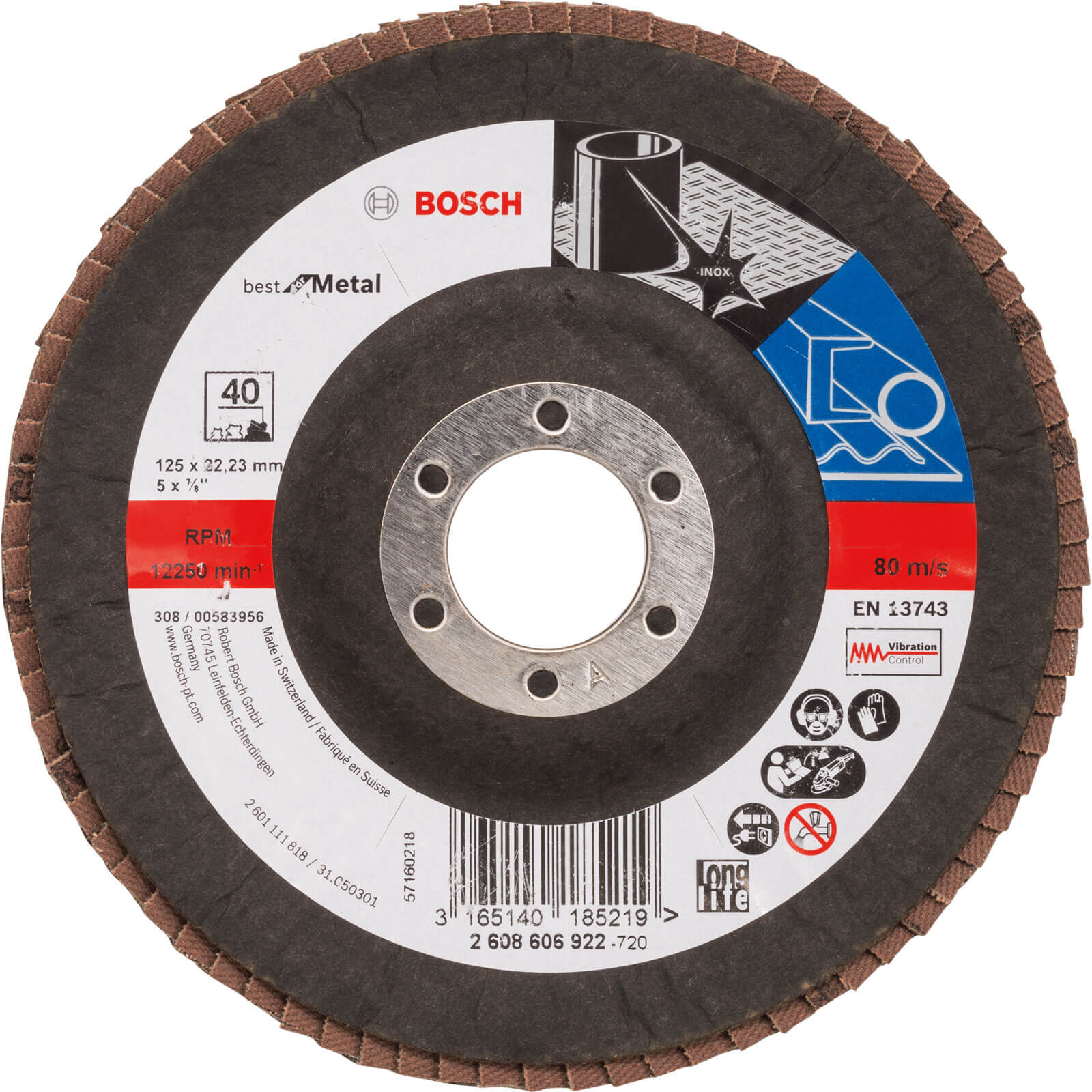 Bosch 40 Grit Flap Disc (Dia)125mm Price Comparisons | Compare The Build