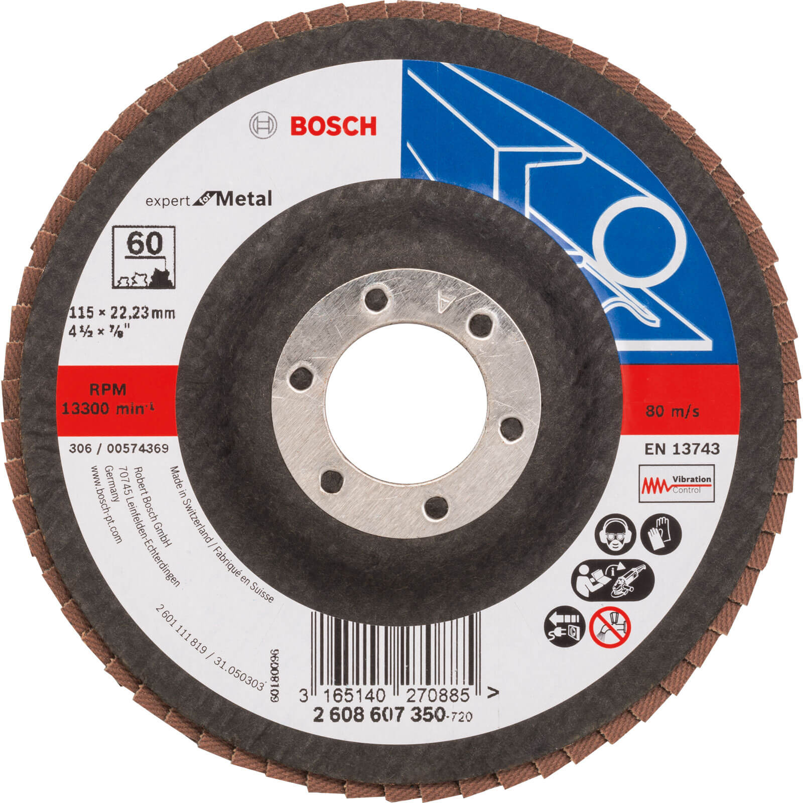 Bosch Expert X551 for Metal Flap Disc 115mm 60g Pack of 1 | Compare The Build