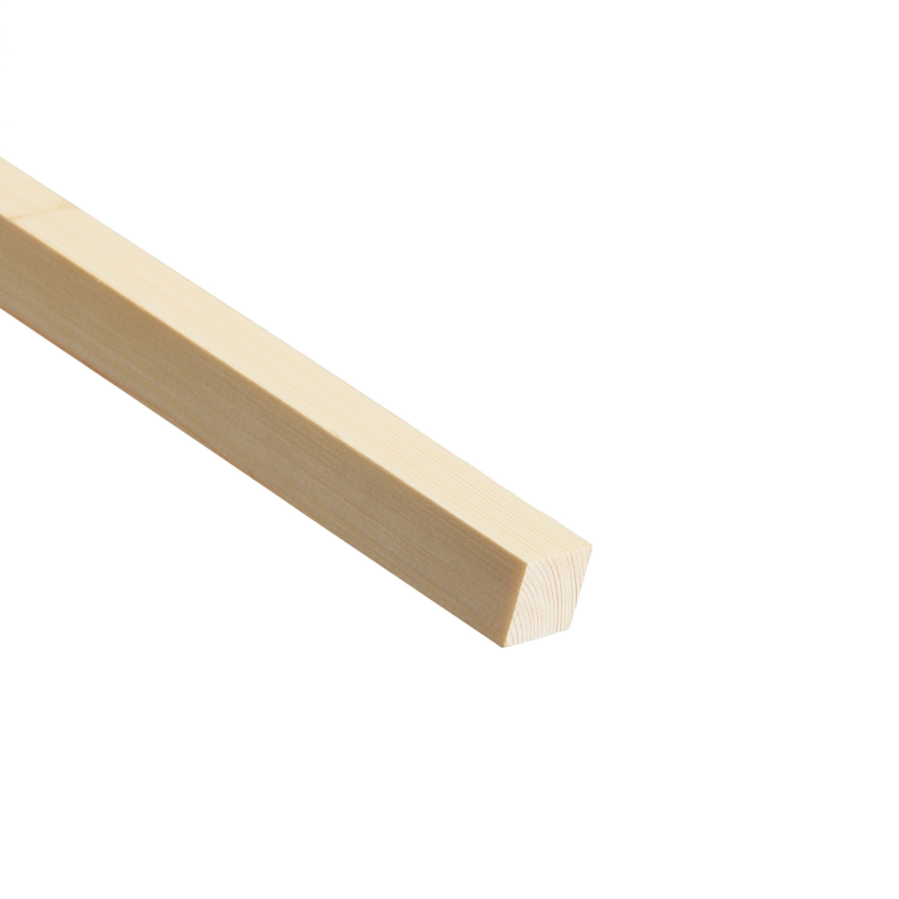 Cheshire Mouldings Primed Natural Pine Moulding (L)2.4M (W)25mm (T)25mm Price Comparisons | Compare The Build