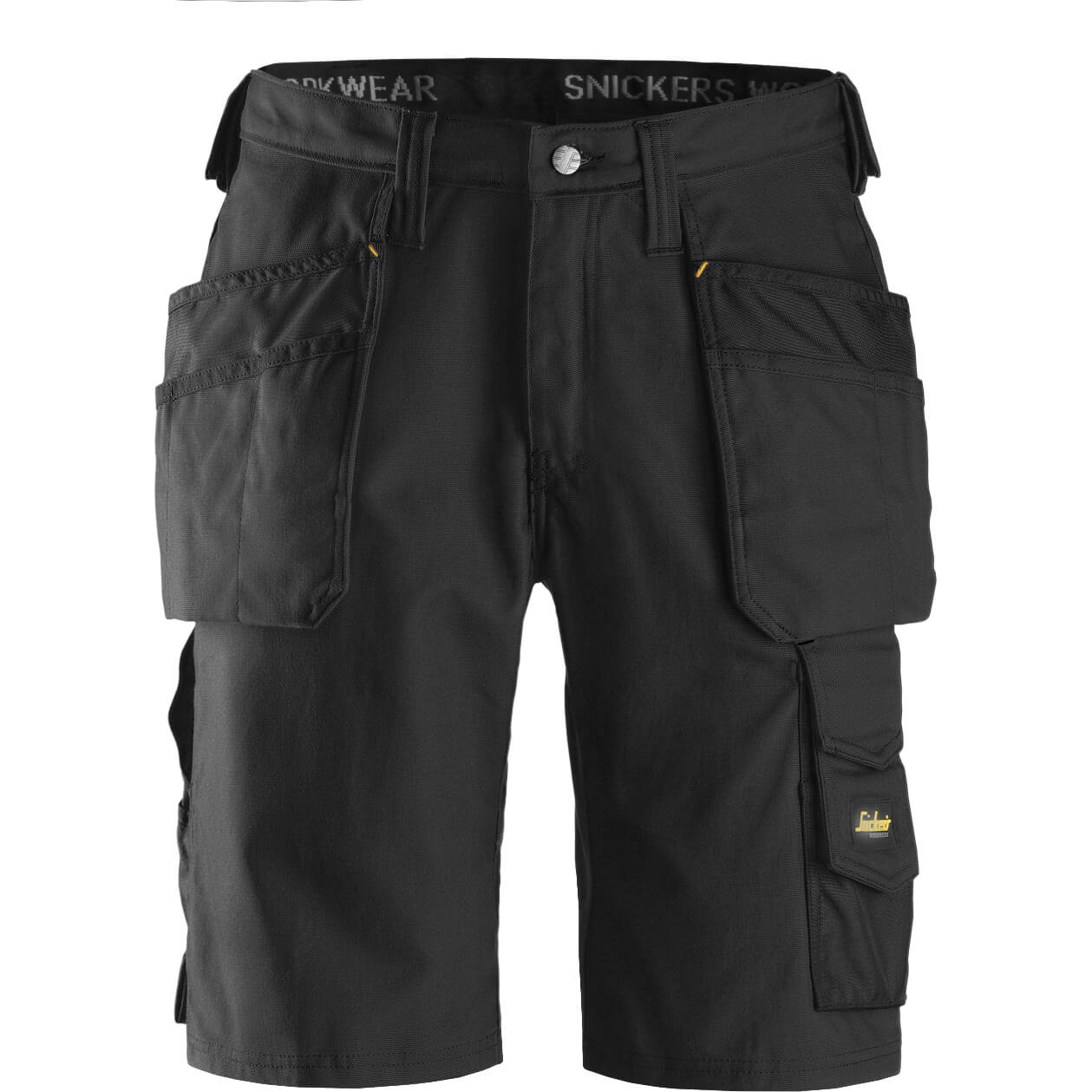 Snickers 3014 Mens Canvas Plus Work Shorts Black 31" | Compare The Build