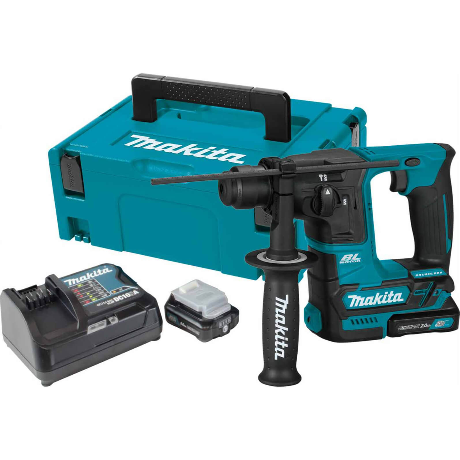 Makita HR166D 12v Max CXT Cordless Brushless SDS Plus Rotary Hammer Drill 2 x 4ah Li-ion Charger Case | Compare The Build