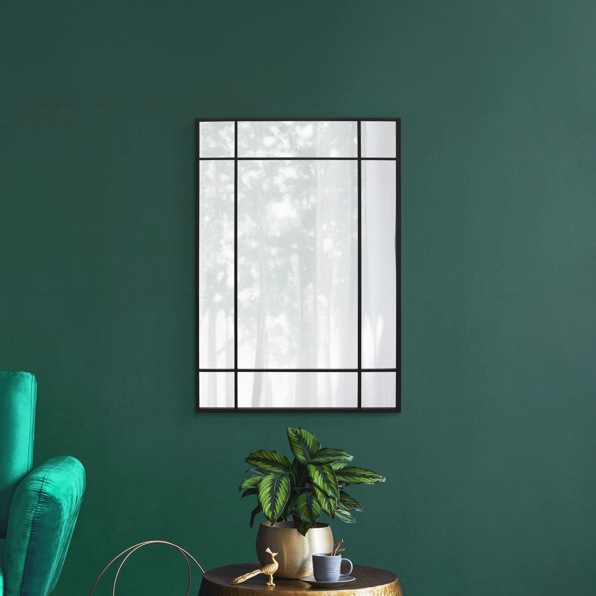 Penestra Modern Rectangle Wall Mirror Black Price Comparisons | Compare The Build