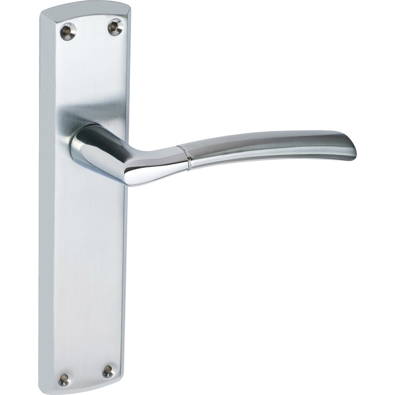 Eclipse Felisa Dual Finish Door Handles Latch Polished / Satin (Pair) in Silver Price Comparisons | Compare The Build